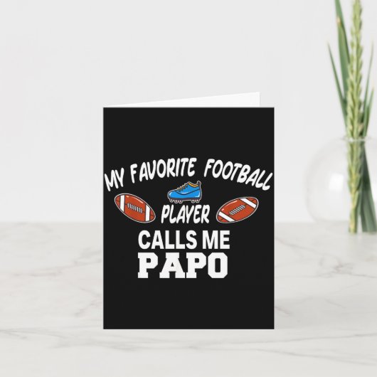 Funny Football Dad Pride Pa Fan Srts Family  Kaart (Voorkant)
