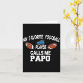 Funny Football Dad Pride Pa Fan Srts Family  Kaart (Gele Bloem)