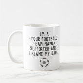 Funny Football Fan mok (Links)
