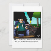 Funny Football Feestuitnodigingen Kaart (Voorkant)