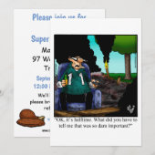 Funny Football Feestuitnodigingen Kaart (Voorkant / Achterkant)