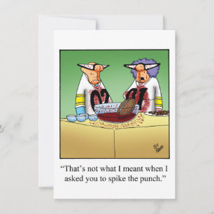 Funny Football Feestuitnodigingen Kaart
