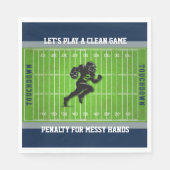 Funny Football Field Penalty Game Day Napkins Servet (Voorkant)