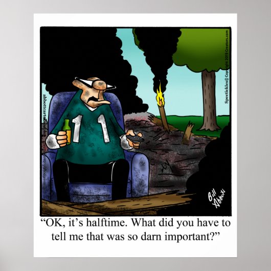 Funny Football Humor Poster (Voorkant)