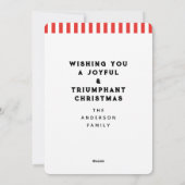 Funny Football kerstfeestkaarten Feestdagenkaart (Achterkant)