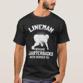Funny Football Lineman T-shirt (Voorkant)