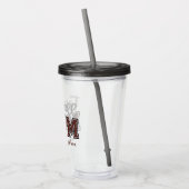 Funny Football mam Acryltumbler Acryl Drinkbeker (Links)