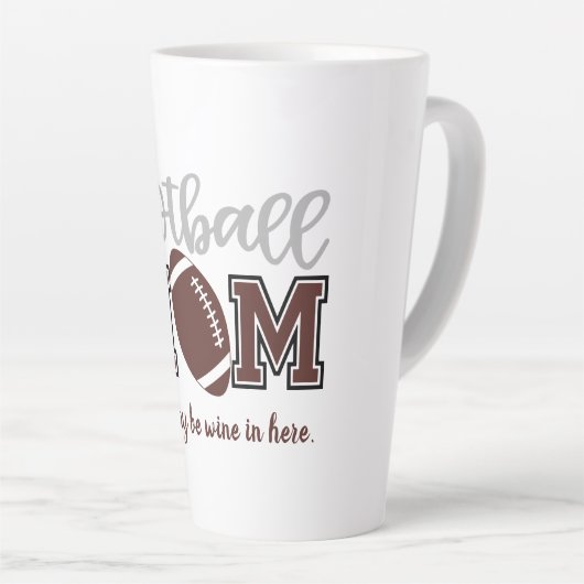 Funny Football mama Latte Mok (Rechterhoek)