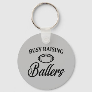 Funny Football mama papa Sleutelhanger