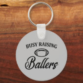 Funny Football mama papa Sleutelhanger (Voorkant)