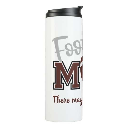 Funny Football mama Thermosbeker (Gedraaid links)