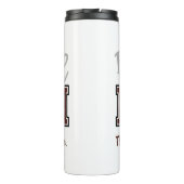 Funny Football mama Thermosbeker (Achterkant)