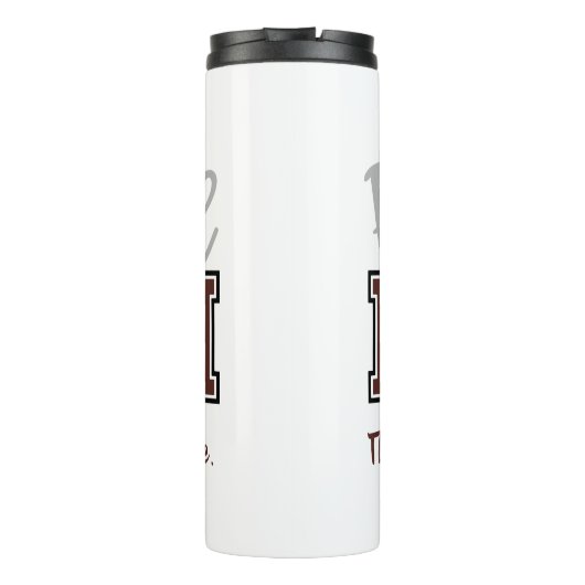 Funny Football mama Thermosbeker (Achterkant)