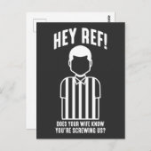 Funny Football Match Soccer Referee Sarcasm Briefkaart (Voorkant / Achterkant)