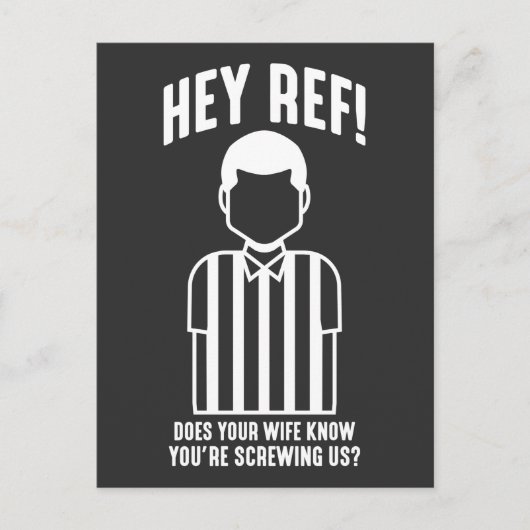 Funny Football Match Soccer Referee Sarcasm Briefkaart (Voorkant)
