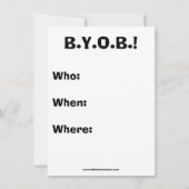 Funny Football Night Party-uitnodigingen Kaart (Achterkant)