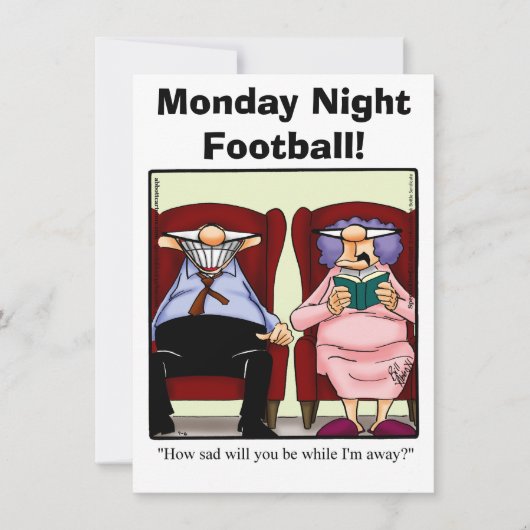 Funny Football Night Party-uitnodigingen Kaart (Voorkant)