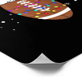 Funny Football Reindekerstman Poster (Hoek)