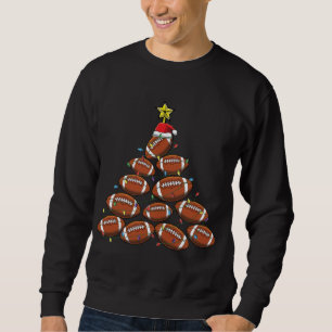 Funny Football speler Team Kerstboom Trui