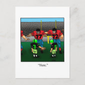 Funny Football Spelers Briefkaart (Voorkant)