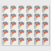 Funny Football Sport Waarom ik verlies bij Rugby G Cadeaupapier (Vlak)