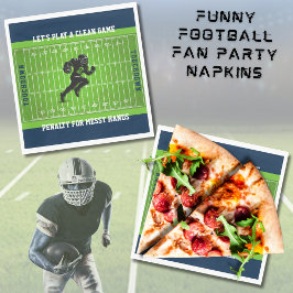 Funny Football Tailgate Game Day Party Napkins Servet