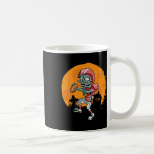 Funny Football Zombie Player Halloween Football Sp Koffiemok