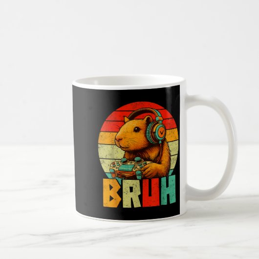 Funny For Capybara Lovers Mens Boys Kids Graphics  Koffiemok (Rechts)