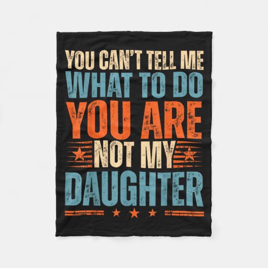 Funny For Father Dad From Daughter Father's Day Da Fleece Deken (Voorkant)