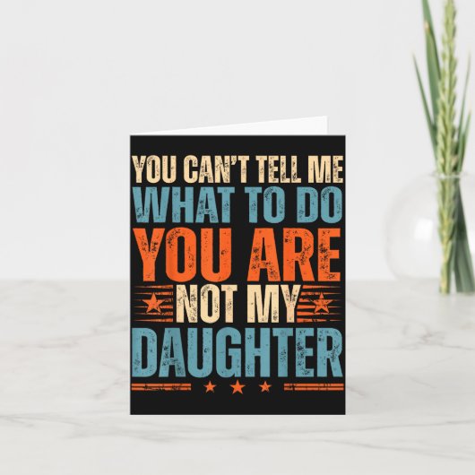 Funny For Father Dad From Daughter Father's Day Da Kaart (Voorkant)