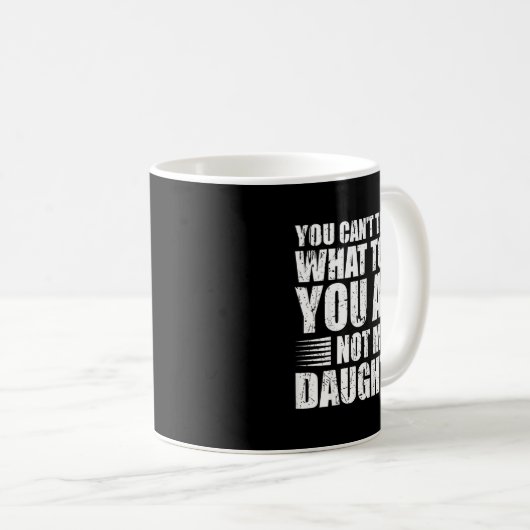 Funny For Father Dad From Daughter Father's Day Da Koffiemok (Voorkant rechts)