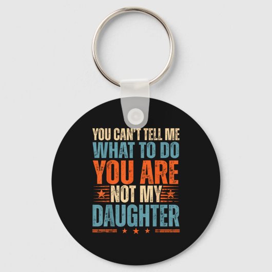 Funny For Father Dad From Daughter Father's Day Da Sleutelhanger (Voorkant)