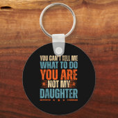 Funny For Father Dad From Daughter Father's Day Da Sleutelhanger (Voorkant)