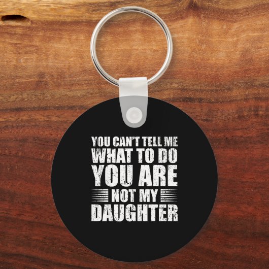 Funny For Father Dad From Daughter Father's Day Da Sleutelhanger (Voorkant)