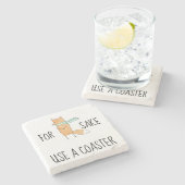 Funny for Fox Sake Gebruik een Onderzetter (Zijkant)