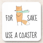 Funny for Fox Sake Gebruik een Onderzetter (Voorkant)
