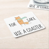 Funny for Fox Sake Gebruik een Onderzetter (Schuin)