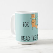 Funny for Fox Sake Read Recipe Koffiemok (Voorkant links)