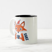 Funny for Fox Sake Tweekleurige Koffiemok (Voorkant links)