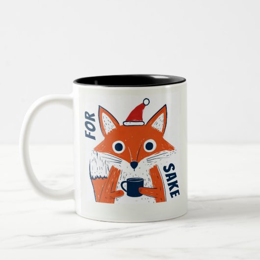 Funny for Fox Sake Tweekleurige Koffiemok (Links)