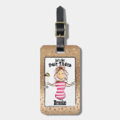 Funny for her Travel Vacation Cruise Bagagelabel (Voorkant verticaal)