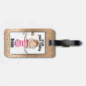 Funny for her Travel Vacation Cruise Bagagelabel (Achterkant horizontaal)