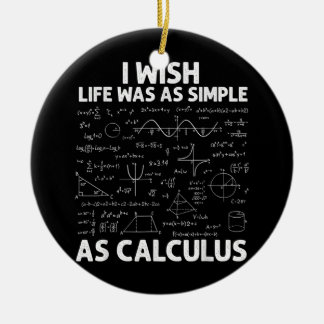 Funny for Men Women Wiskunde Teacher Wiskunde Joke Keramisch Ornament