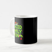 Funny Forced Family Fun Christmas Holiday Shirt Me Koffiemok (Voorkant links)