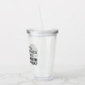 Funny Forensics Expert Acryl Drinkbeker (Links)