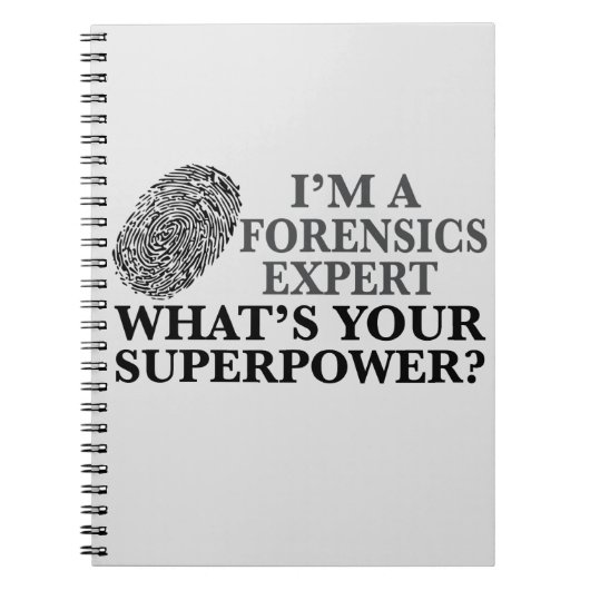 Funny Forensics Expert Notitieboek (Voorkant)