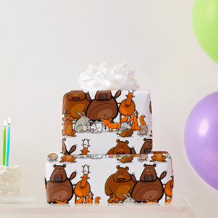 Funny Forest Animals Cadeaupapier