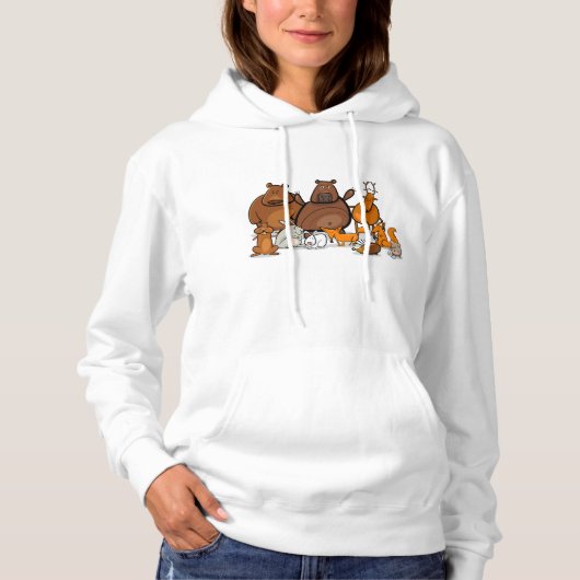 Funny Forest Animals Hoodie (Voorkant)