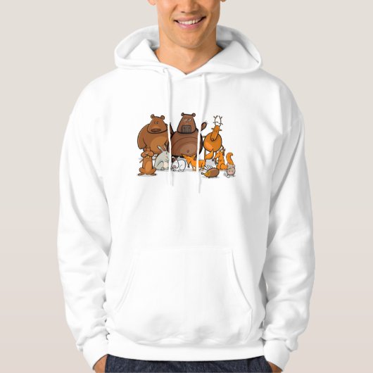 Funny Forest Animals Hoodie (Voorkant)