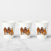 Funny Forest Animals Papieren Bekers